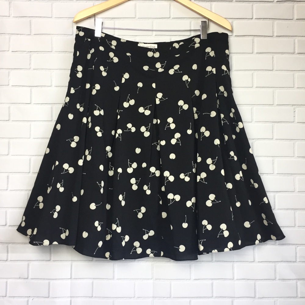 Black Cherry Dot Skirt NWT size 14